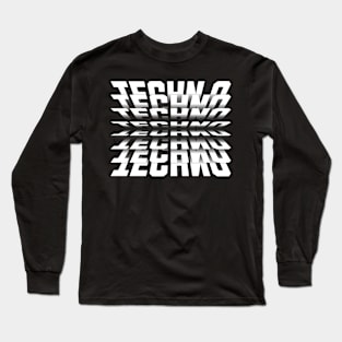 TECHNO  - 3D illusion Long Sleeve T-Shirt